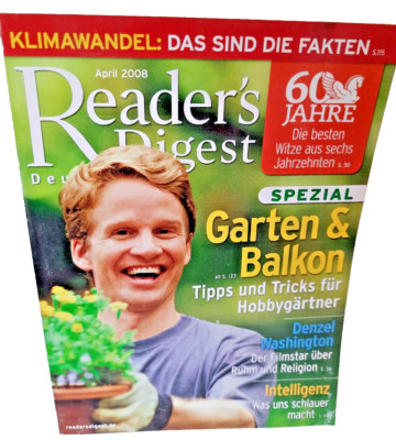 Monatsheft Readers`s Digest-Das Beste Für Deutschland - April 2008
