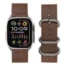 Genuine Leather Strap for Apple Watch Ultra 3, Ultra 2 & Ultra 1 49mm