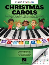 Piano-by-Color Christmas Carols Sheet Music Piano by Color Book NEW 001487953