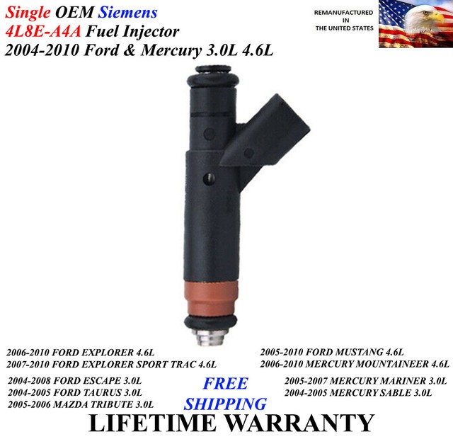 1 OEM Siemens Fuel Injector For 20072010 FORD EXPLORER SPORT TRAC 4.6L