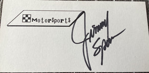 JIMMY SPENCER Personally Autographed Signed NASCAR Card RACING FreeShip