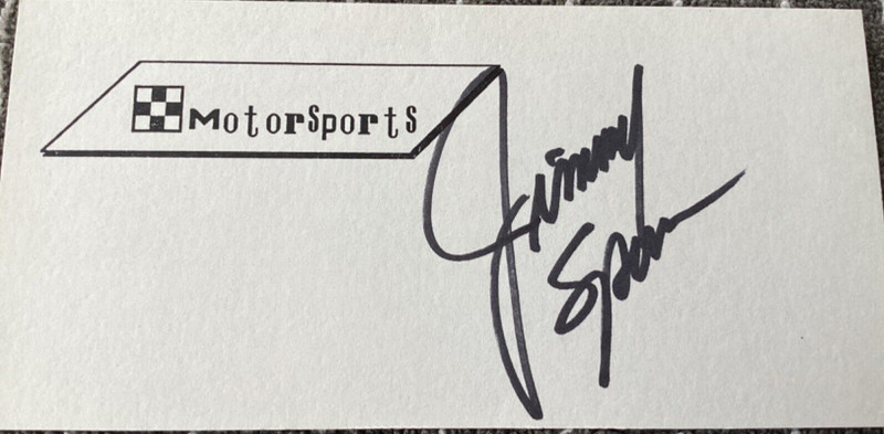 JIMMY SPENCER Personally Autographed Signed NASCAR Card RACING FreeShip