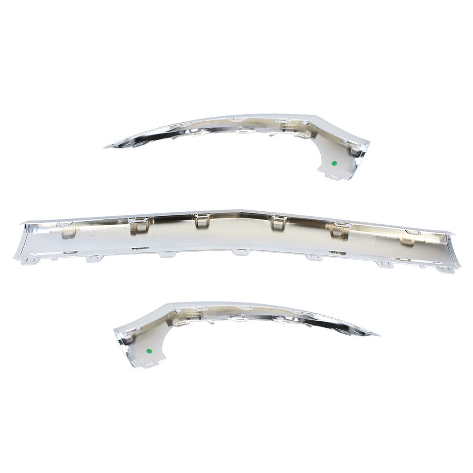 Chrome Front Bumper Lip Molding Trim Set For Mercedes CLS400/550 W218 2015-2018 – 3pc Set