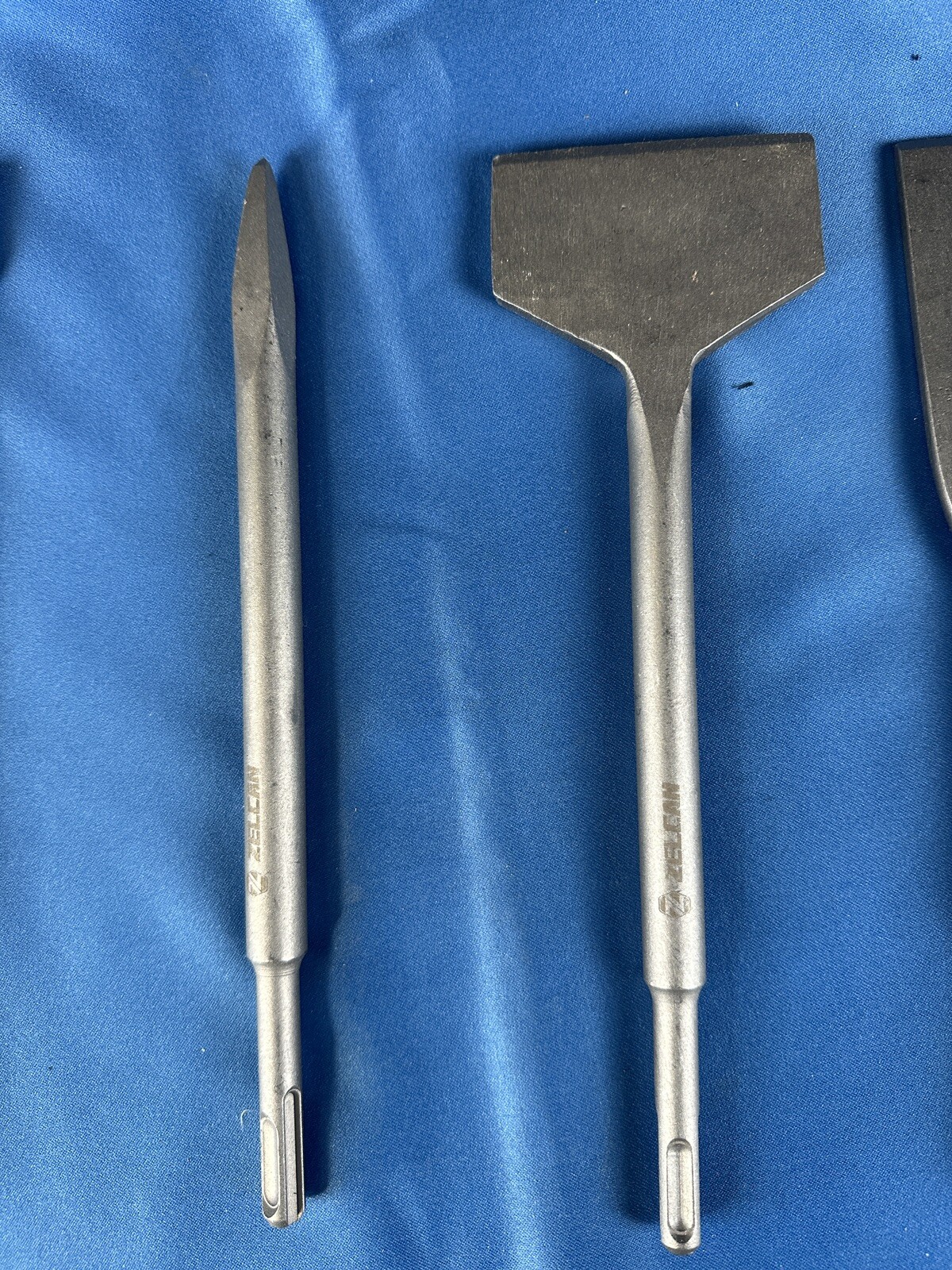 ZELCAN Chisel Set with SDS Plus Shanks, 6pc Masonry Concrete Drill Bit Set, T...