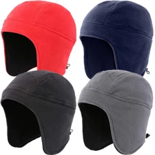 Outdoor Camping Thermal Fleece Hat Ear Warmer Winter Hat Bike Helmet Hat