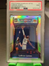 2020 Donruss Optic LeBron James Air Defense Holo #3 PSA 9