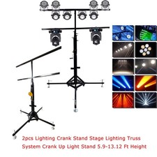 2PCS Lighting Crank Stand 5.9-13Ft StageTruss System Crank Up Light Stand