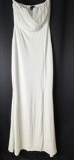 NEW Windsor White Strapless Maxi Dress Small Formal Prom Bridal Lined NWT