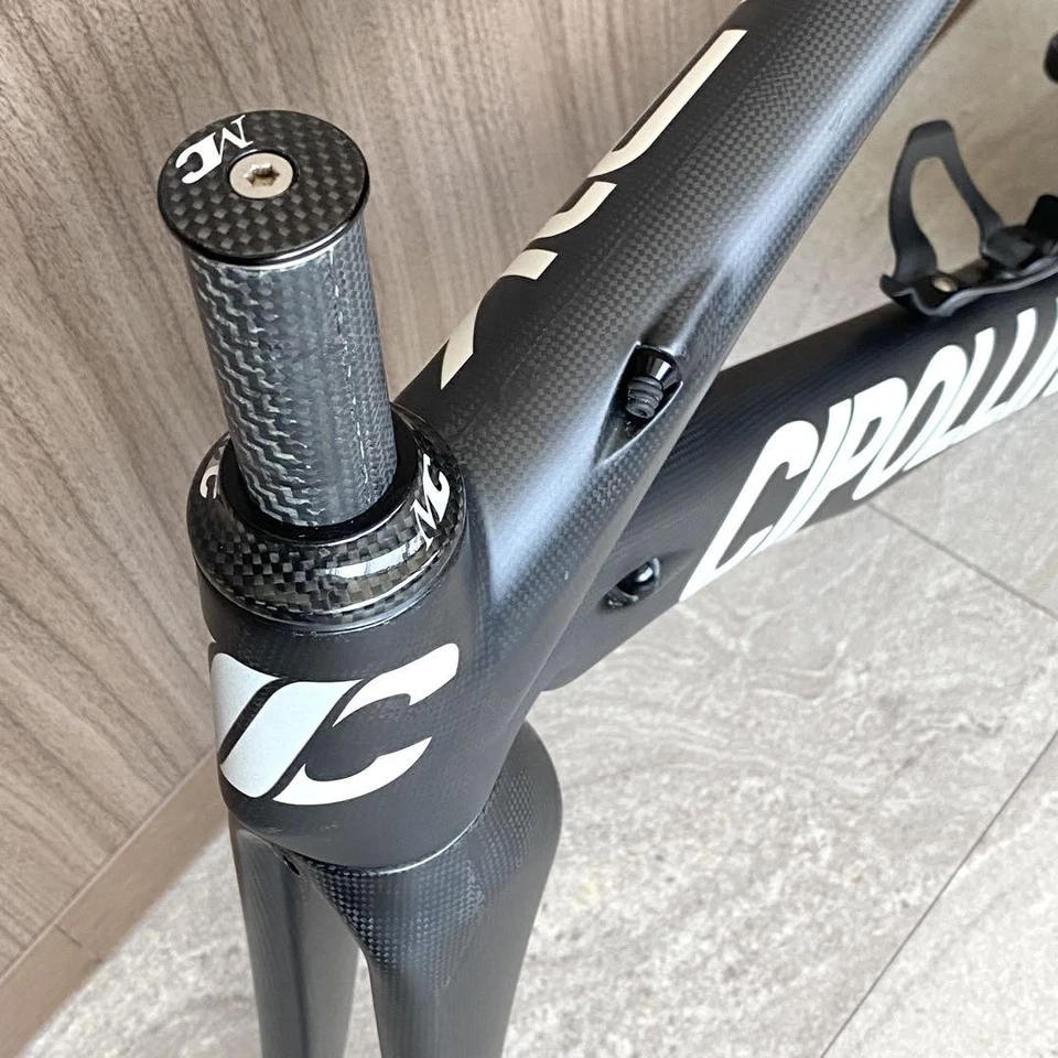 Juego de cuadro de carretera Cipollini RB1K RB1000 negro mate de carbono completo hecho a mano talla S Foto 3 de 4