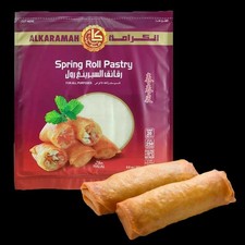 AlKaramah Spring Roll Pastry Big Size 250g   Thin Dough Sheets Wrapper