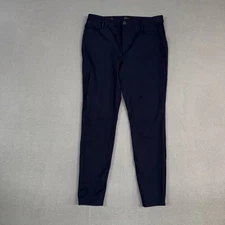 Talbots Pants Womens 10 Dark Blue Soho Jegging Stretch Flat Front Rayon Blend 