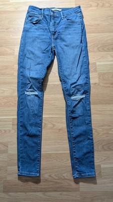 Levi's 720 High Rise Super Skinny Ripped Jeans W28 L30