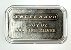 Engelhard Coarse Frosted Pebble Reverse 1 oz .999 Silver Bar No Serial Number