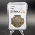 1921 S $1 Morgan Silver Dollar - NGC MS63 - Free Shipping