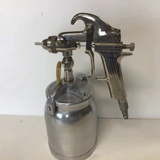 Vtg Binks Model 26 Paint Spray Gun w/ Binks Siphon Cup Auto Car