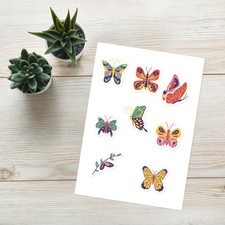 BUTTERFLIES Sticker sheet