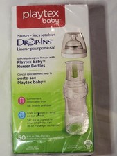 Playtex Baby Nurser Drop-Ins Liners 8-10 oz 50 Count Sealed Box