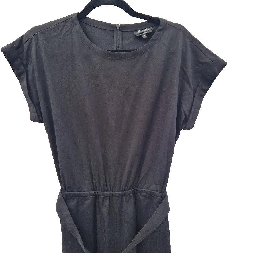 A.P.C. Mono/mono ajustado Lyocell y algodón con cinturón talla FR 36 UK 8-10 Foto 4 de 4