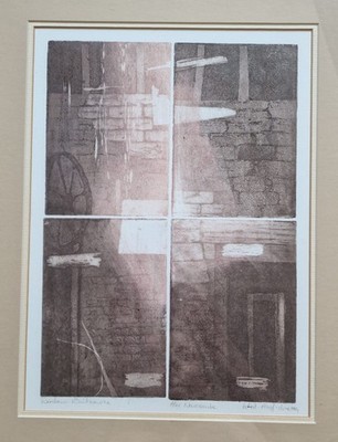 Alex Newcombe 1984 ''Window-Eastbourne'' signierte Artist's Proof Radierung