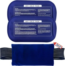 Ice Packs for Injuries Reusable (3-Piece Set) – Hot and 3 Piece Set - Regular 