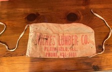 Wickes Lumber Co. Vintage Carpenter's Tool Nail Apron Plainfield, Illinois