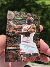 Fleer Metal 95-96 Michael Jordan Chicago Bulls NBA Card #13 NICE!