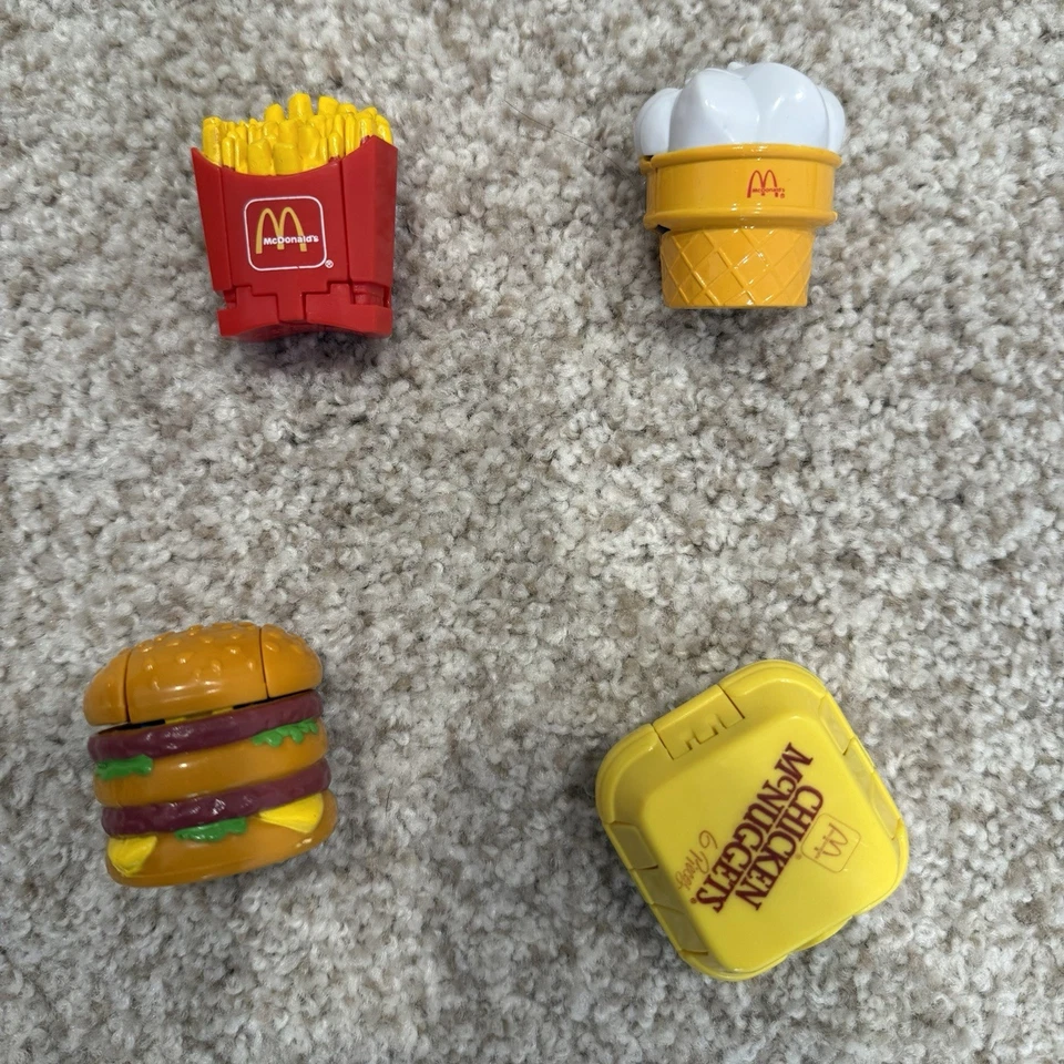 McDonalds CAMBIABLES Robot Transformador de Alimentos Happy Meal Juguetes 1988 Juego de 4 Foto 2 de 4