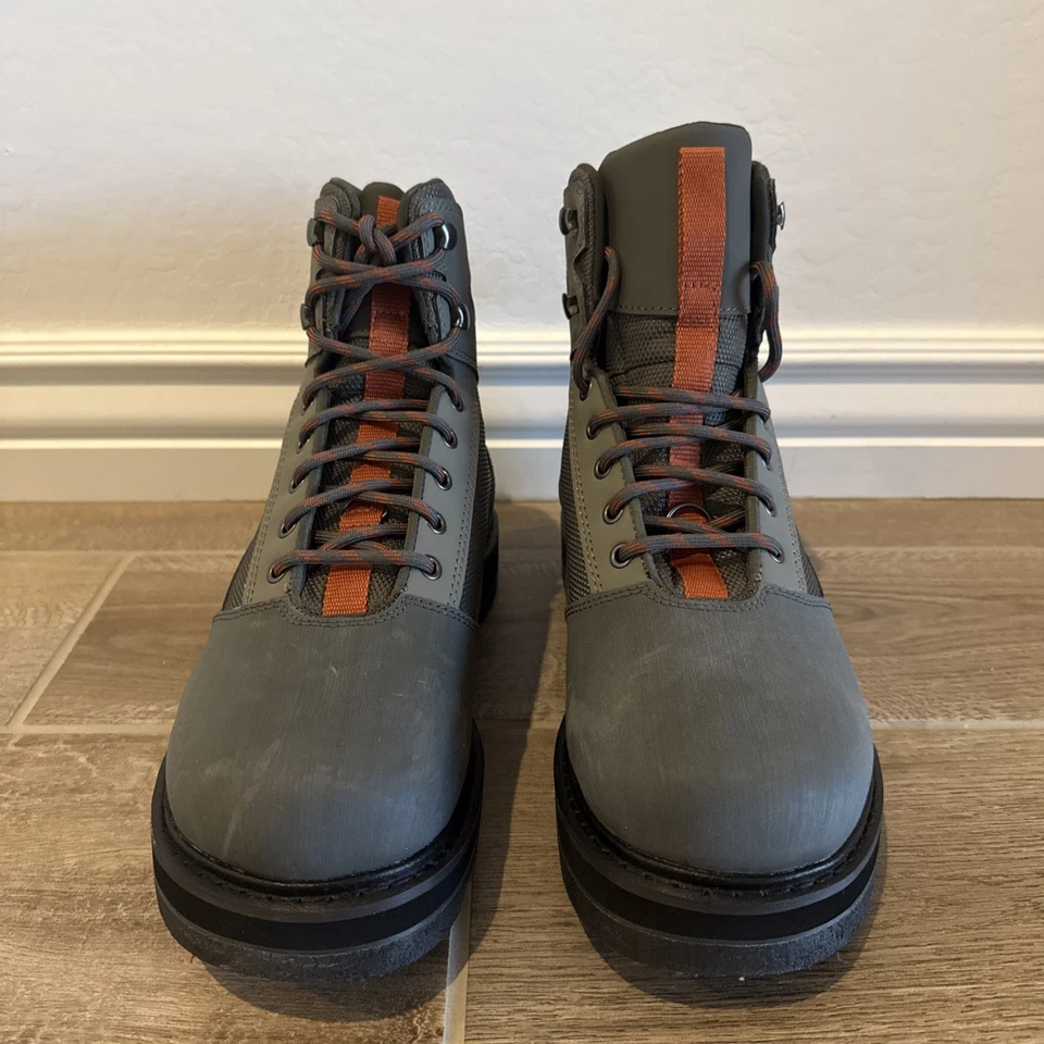 Simms Tributary Botas de Vadeo Para Hombre 10 Gris Con Cordones 12mm Suela de Fieltro Zapatos de Pesca Foto 2 de 4
