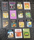 ATARI GAME LOT 15 - Pitfall, Defender, Galaxian, Pac-Man Raiders Of The Last Ark