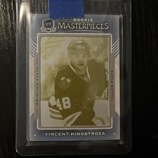 2015 UD THE CUP #SPX-108 VINCENT HINOSTROZA ROOKIE MASTERPIECES YELLOW PLATE 1/1