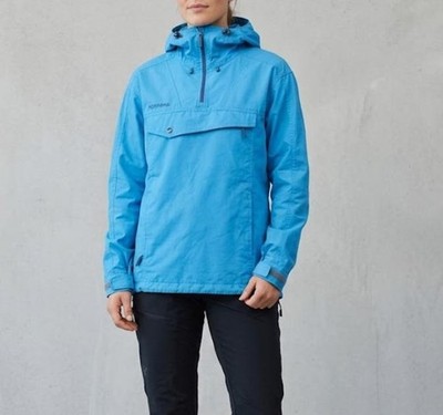 Norrona Jacke Damen Gr.L DE 40 Svalbard Cotton Anorak Outdoorjacke Blau 156374