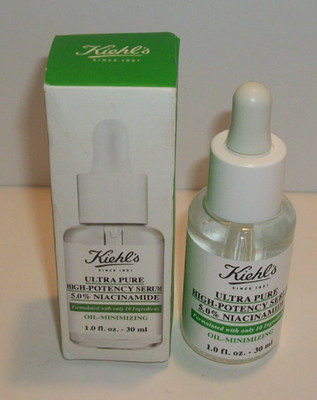 Kiehls Ultra Pure High-Potency Serum 5% Niacinamide Oil Minimizing 1 oz NIB