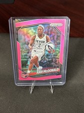 2025 Panini Prizm WNBA Aari McDonald #10 Carolina Blue Prizm /125 Indiana Fever