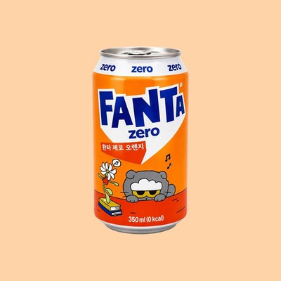Fanta Orange Zero Sugar Zoa G-Dragon 350ml (Korea) Exotic Snacks