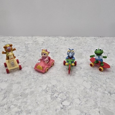Vintage 1986 Muppet Babies McDonald's Toys Complete Set Of 4 with Vehicles