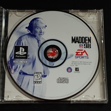 Madden NFL 98 - PlayStation 1 - PS1 - Disc Only - Tested, Back of Case included