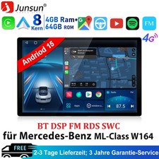 13.1 Android15 CarPlay Autoradio Für Mercedes ML/GL Klasse W164 X164 Navi 4G SWC 13.1 Android15 CarPlay Autoradio Für Mercedes ML/GL Klasse W164 X164 Navi 4G SWC