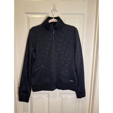 Kerrits Womens Black Horse Print Full Zip Jacket Track Jacket Size Medium