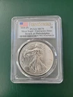 2020 (P) SILVER EAGLE ICG MS70 EMERGENCY ISSUE MINTED AT PHILADELPHIA MINT LABEL