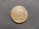 1838 Coronet Head Large Cent - A.O. Counterstamp — photo 1