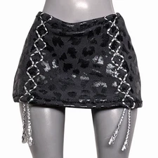 LOL OMG Fierce Lady Diva Doll Black Leopard Mini Skirt Rainbow Shadow High