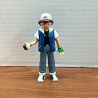 Vintage Ash Ketchum Pokemon Trainer Figure 4.75" TOMY 1998 Pokemon Game Freak