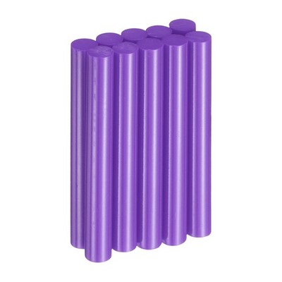 10pcs Hot Glue Sticks 0.43'' x 3.94'' for Hot Melt Glue Gun, Purple