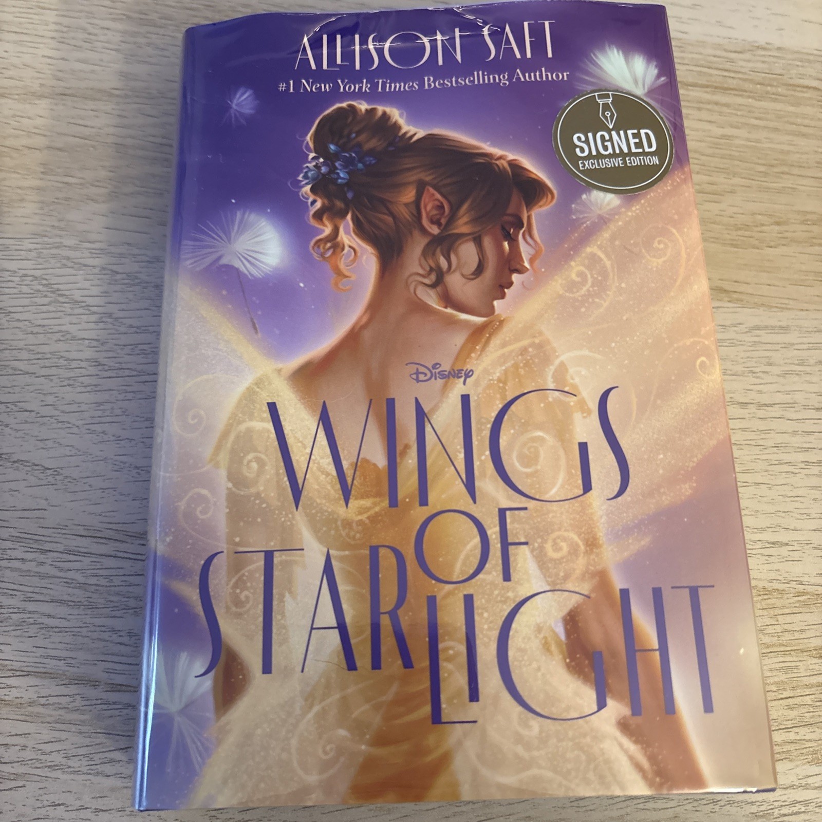 1st Edition SIGNED Wings Of Starlight By Allison Saft Hardcover 