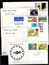 // UPPER VOLTA, NIGERIA, NETHERLANDS 1982 - 5 FDC - SPACE