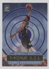 2019 Panini Donruss Optic T-Minus 3 2 1 Purple Prizm Giannis Antetokounmpo 1u6