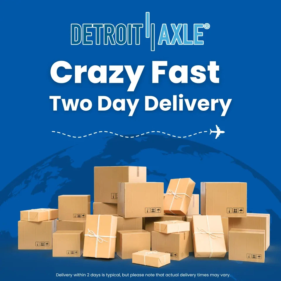Rotores y pastillas de freno perforados delanteros de eje Detroit para Ford F-1 2010-2020 Foto 3 de 4