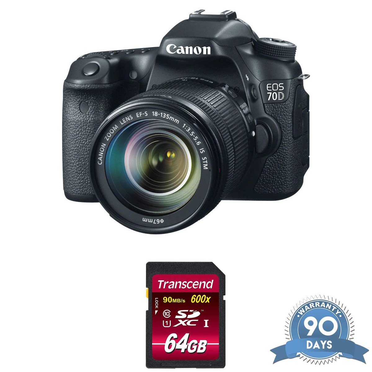 Canon EOS 70D DSLR Camera with 18-135mm Lens with Memory Card - | eBay