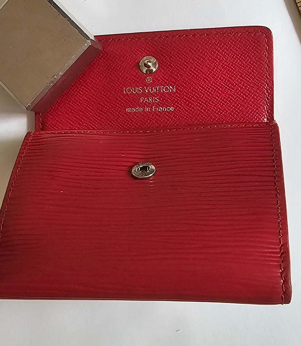 Louis Vuitton Vintage Epi Leather Wallet Red Elise Retro | eBay