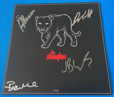 The Stranglers - 4x Autographs Signed By Band Feline LP Insert 10" x10" Ltd Edtn